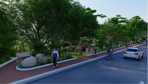 Footpaths with Tiles