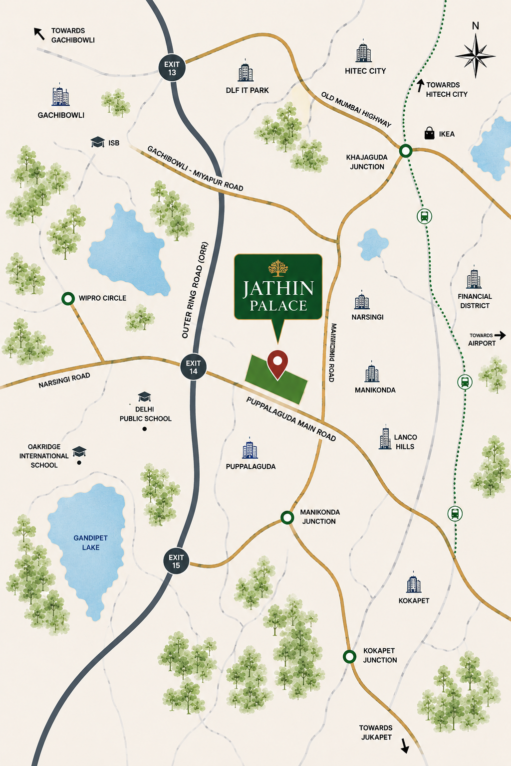 Jathin Palace location